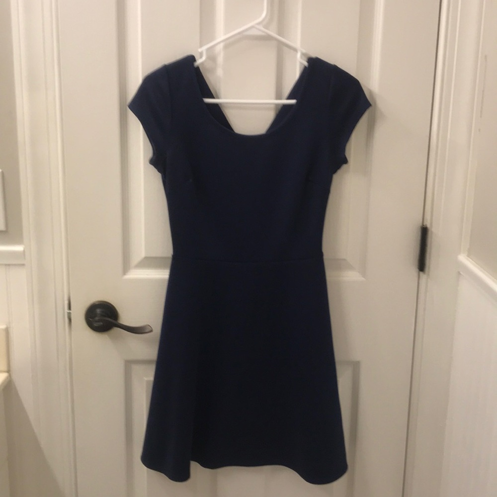 Charlotte Russe Navy Skater Dress